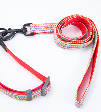 Multi color weaving Leash